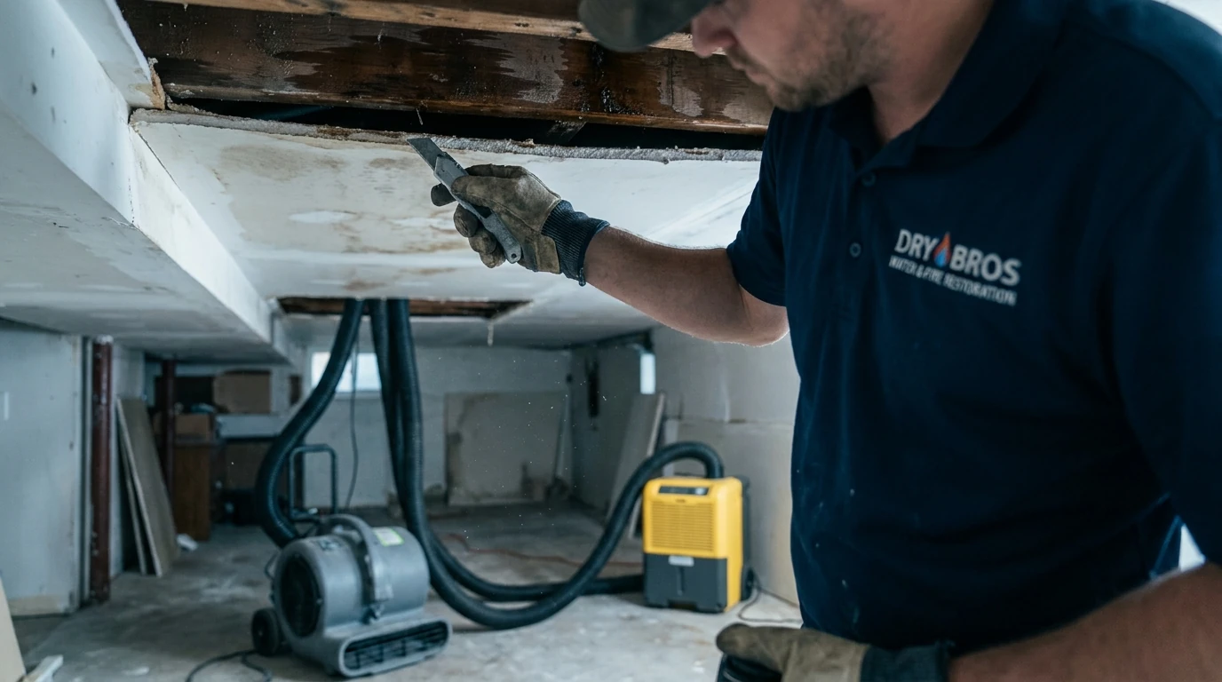 Is a sagging or soft ceiling about to collapse: how to fix water damage on ceiling