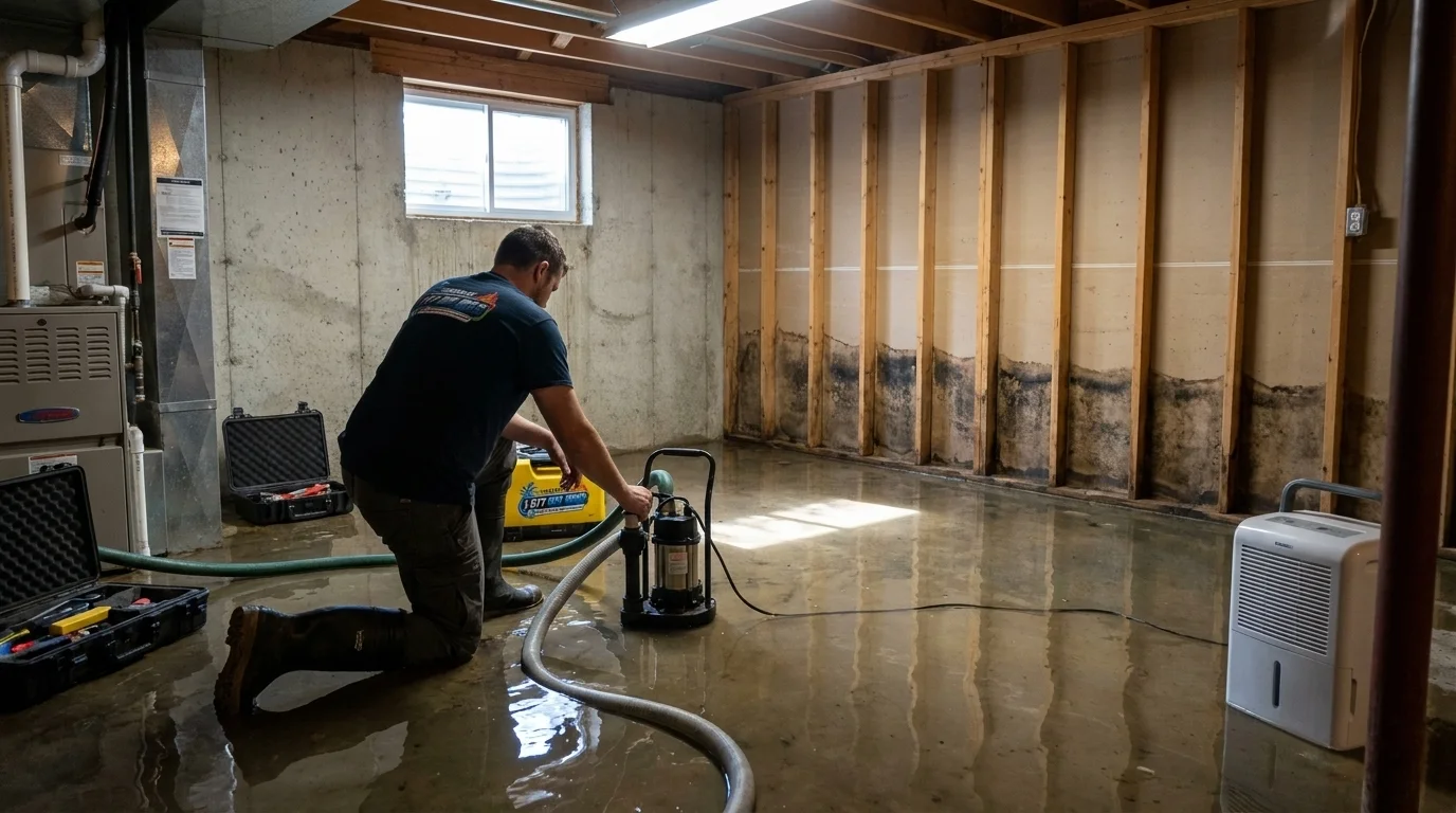 Basement Flooding Cleanup in Des Plaines